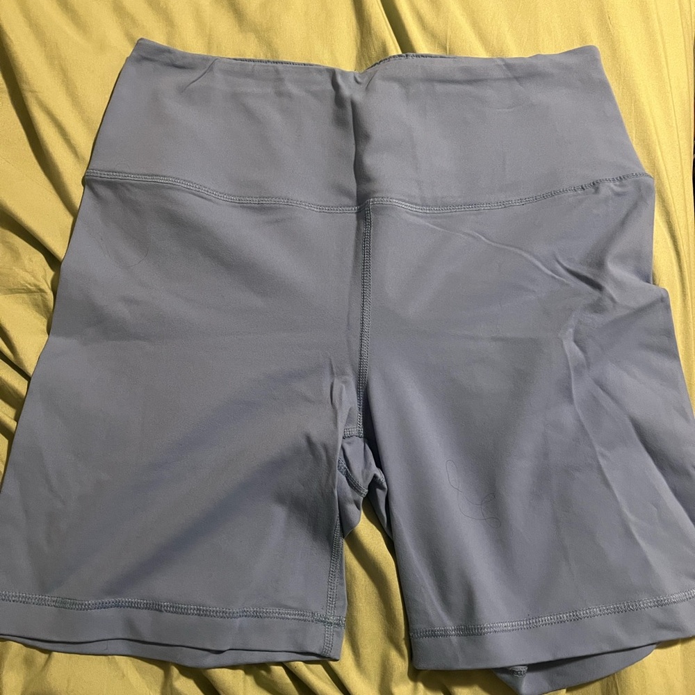 Women's Light Blue High-Waisted Shorts